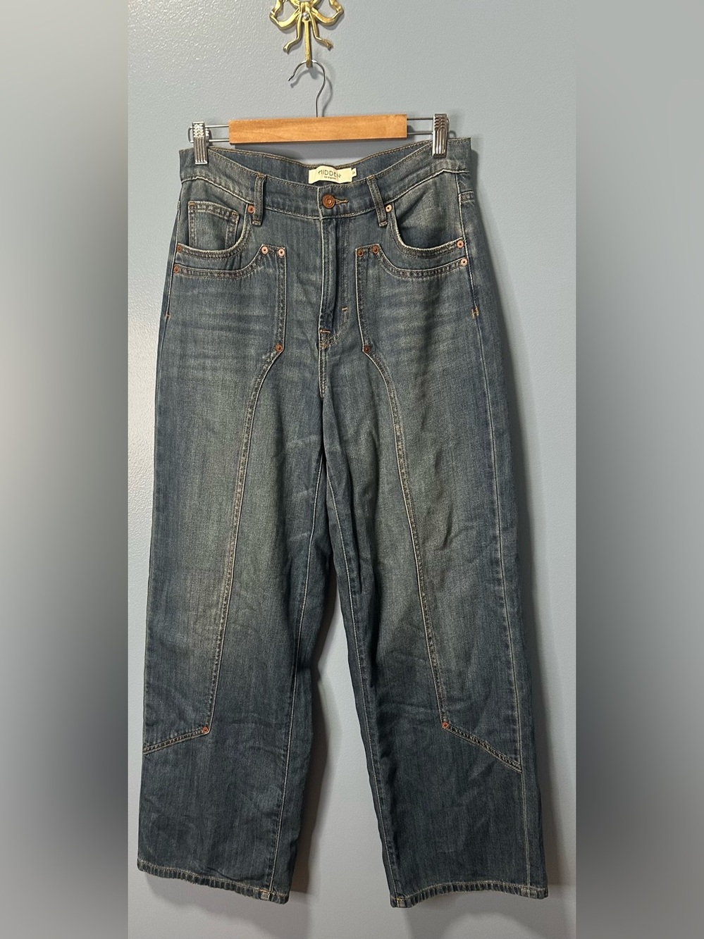 HIDDEN hight waist Baggy Wide-Leg Jeans - Size 26